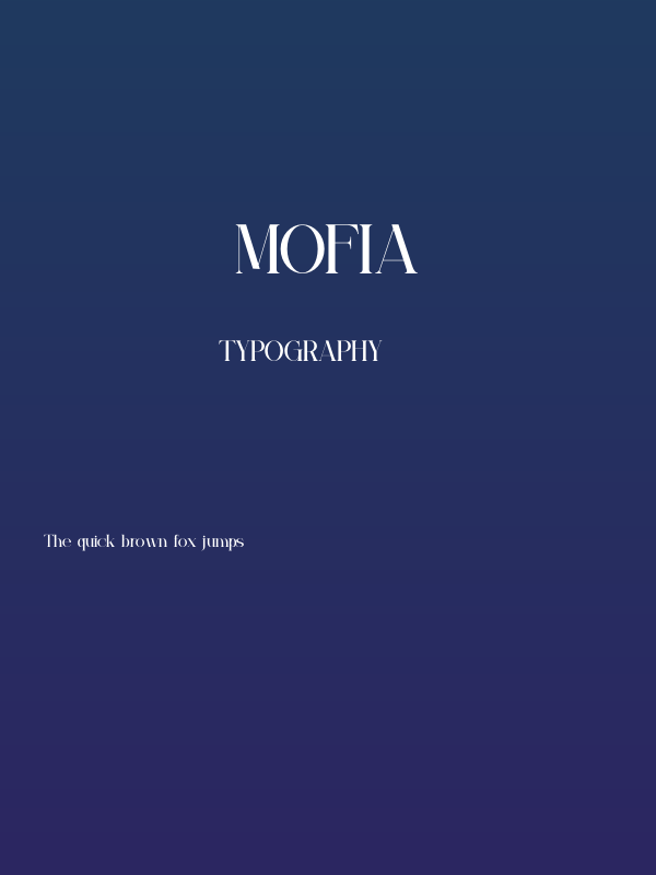 Mofia Poster
