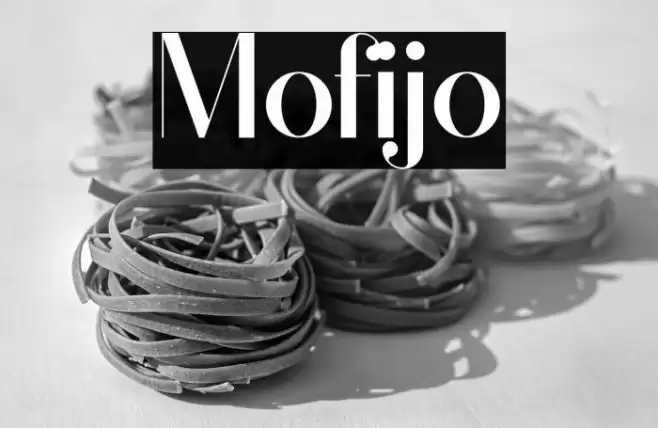 Mofijo Font examples