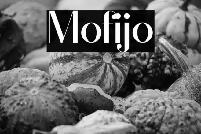 Mofijo Font examples