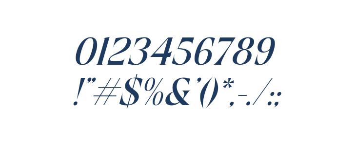 Mofista Italic Other Characters