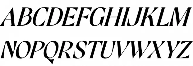 Mofista Italic Schriftart Groß