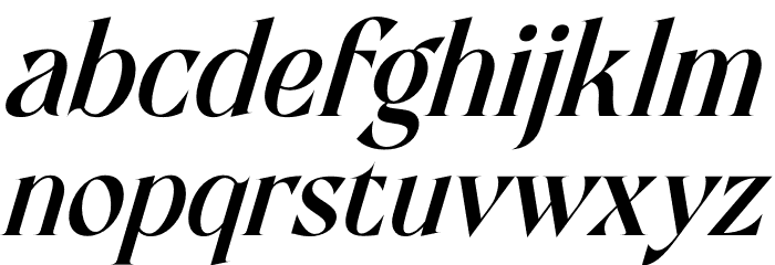 Mofista Italic Font LOWERCASE