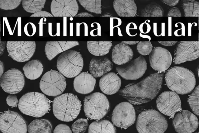 Mofulina Regular Caratteri examples