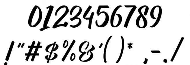 Moga Rezeki Font OTHER CHARS