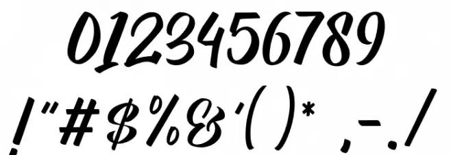 Moga Rezeki Font OTHER CHARS