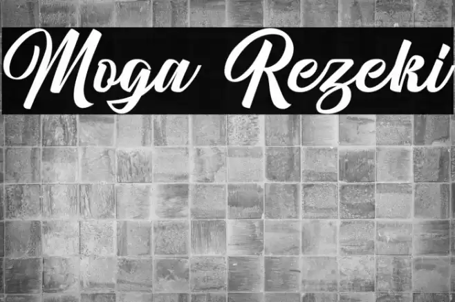 Moga Rezeki Font examples