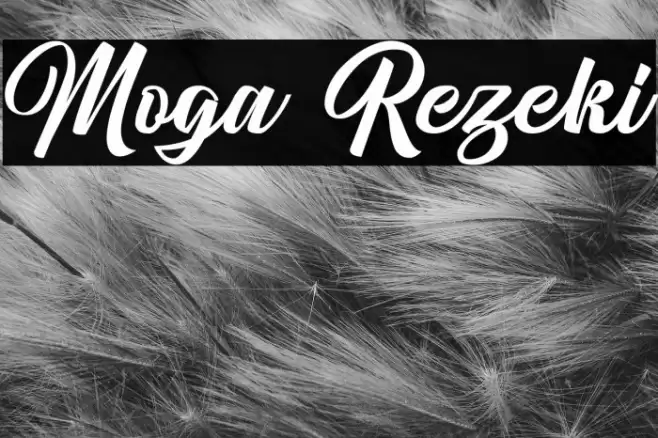 Moga Rezeki Font examples