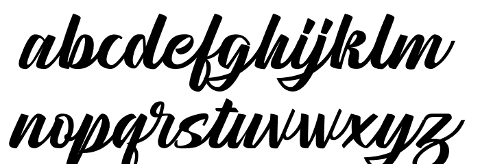 Moga Rezeki Font LOWERCASE