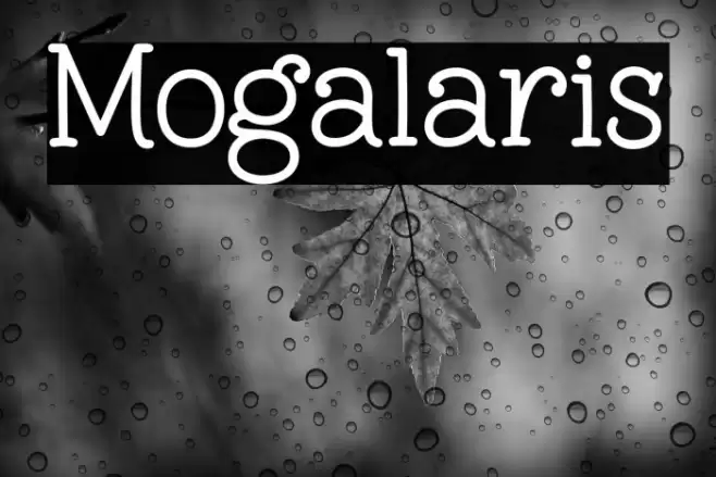 Mogalaris Font examples