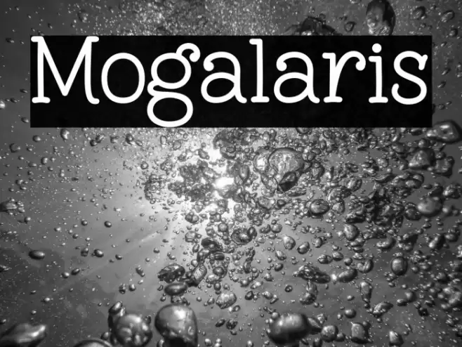 Mogalaris Font examples