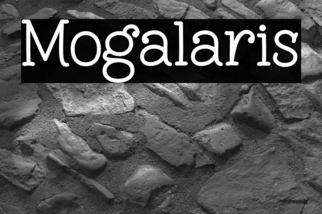 Mogalaris Font examples