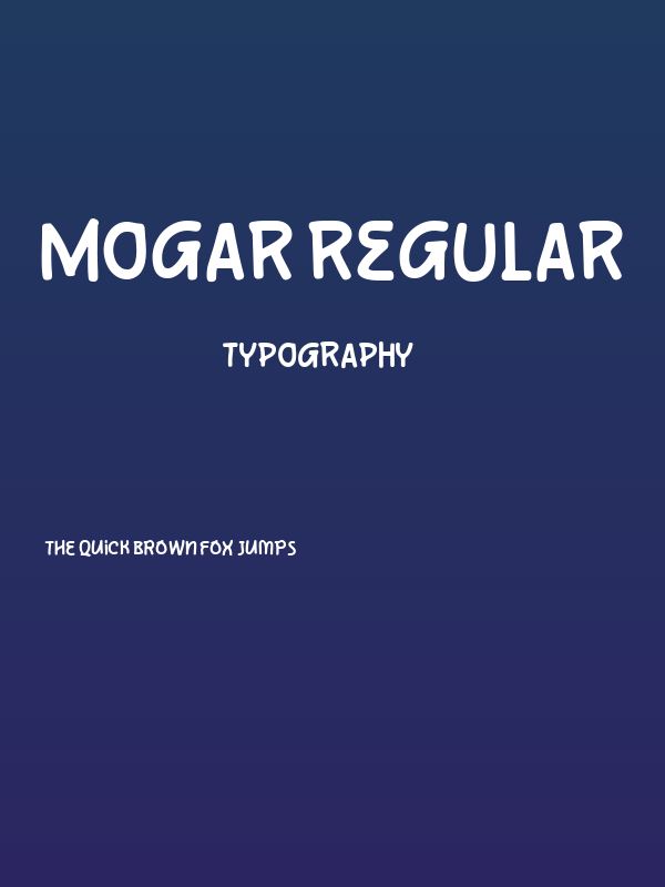 Mogar Regular Poster
