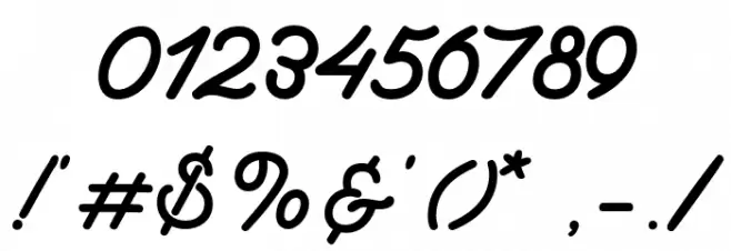 MogasterDEMO Font OTHER CHARS