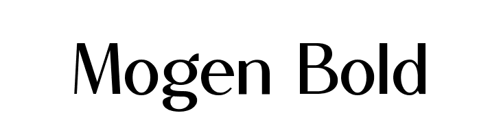 Mogen Bold  フリーフォントのダウンロード