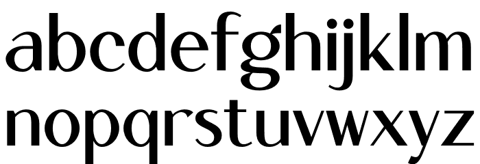 Mogen Bold Font LOWERCASE