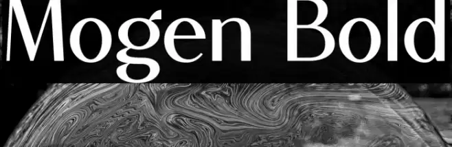 Mogen Bold Font examples