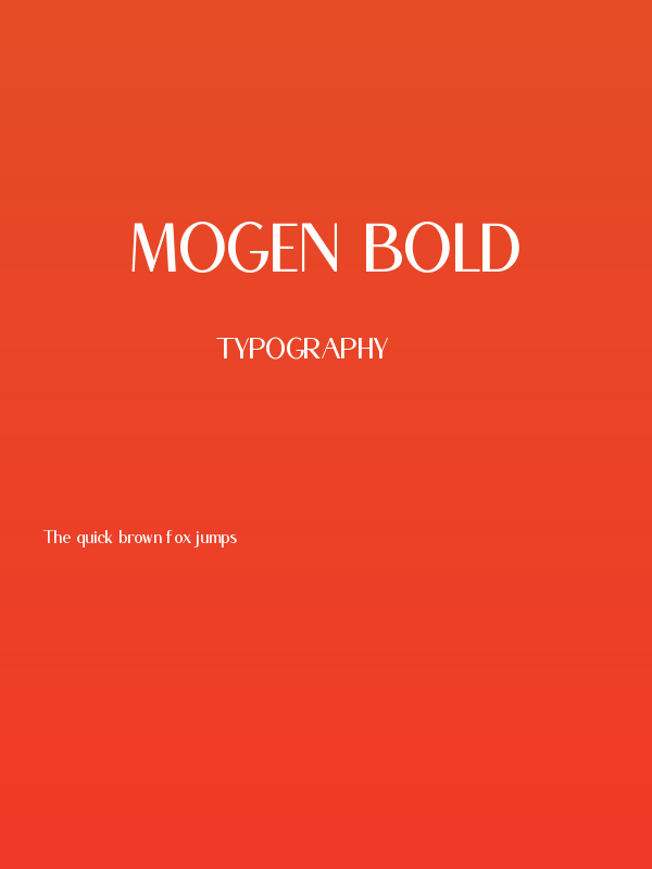 Mogen Bold Poster