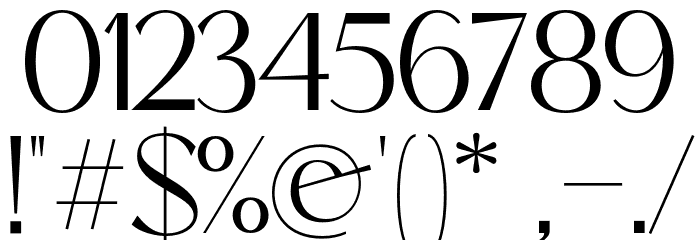 Mogent Font OTHER CHARS