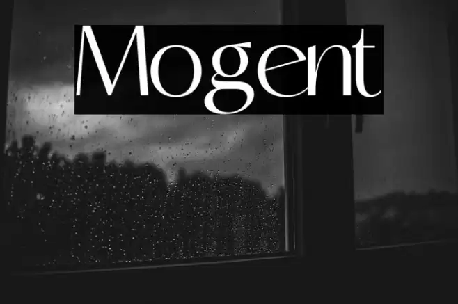 Mogent Font examples