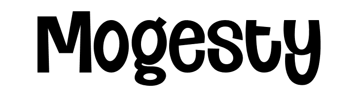 Mogesty  フリーフォントのダウンロード