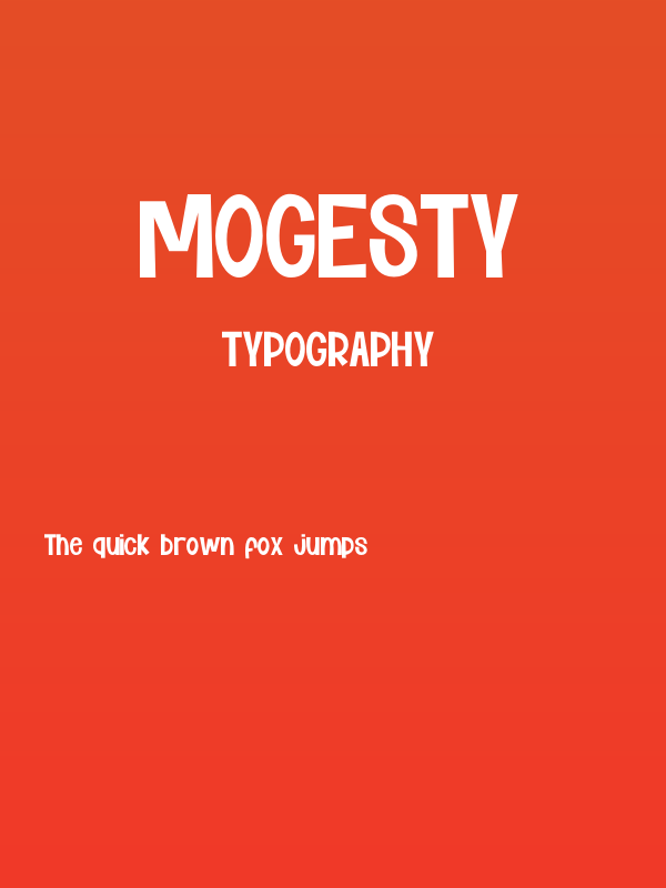 Mogesty Poster