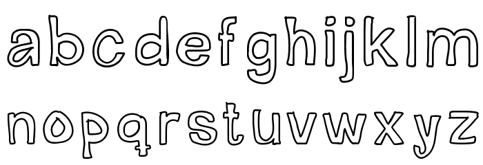 Mogghla Font LOWERCASE