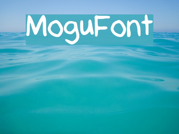 MoguFont Font examples