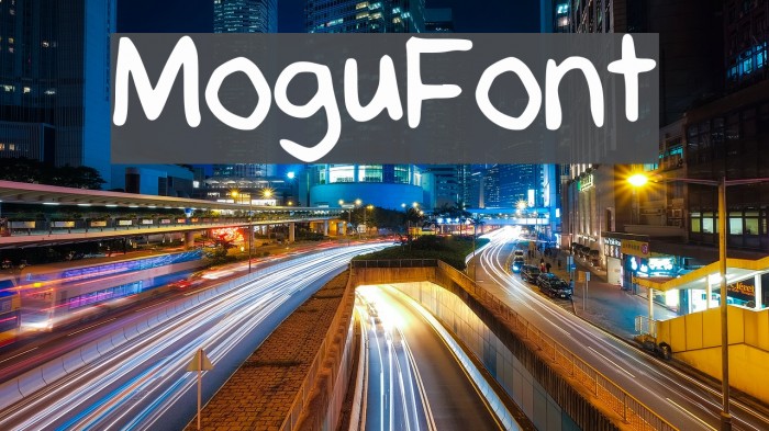 MoguFont Font examples