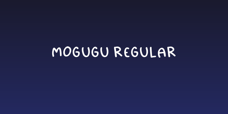 Mogugu Regular Social Header