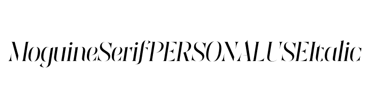 Moguine Serif PERSONAL USE Italic  Free Fonts Download