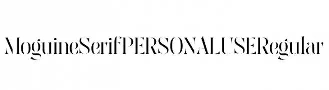 Moguine Serif PERSONAL USE Regular  नि: शुल्क फ़ॉन्ट्स डाउनलोड