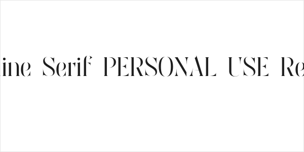 Moguine Serif PERSONAL USE Regular Logo