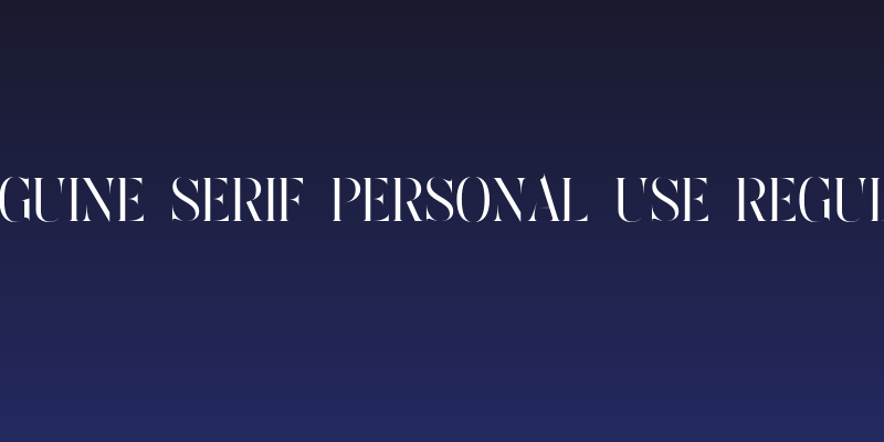 Moguine Serif PERSONAL USE Regular Social Header