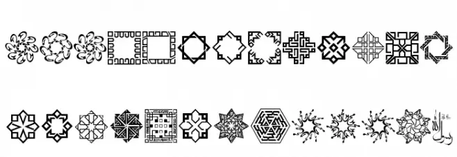 Mohammad RasoolAllah Schriftart Groß