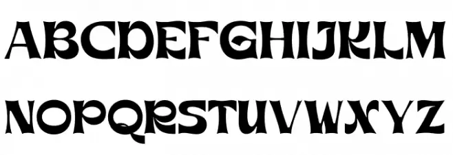 Mohan Schriftart Groß