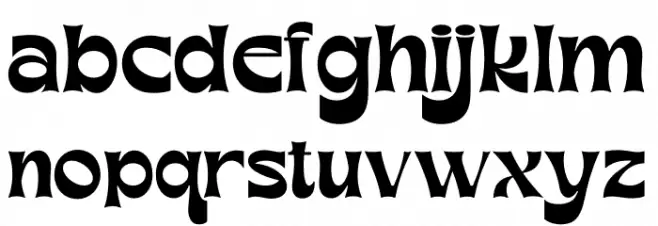 Mohan 字体 小写