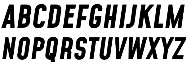 Mohave Bold Italic Polices MAJUSCULES