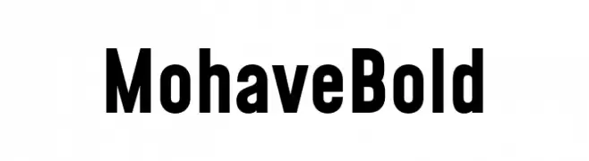 Mohave Bold  Descarca Fonturi Gratis