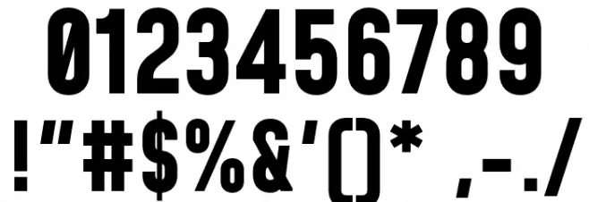 Mohave Bold Font OTHER CHARS