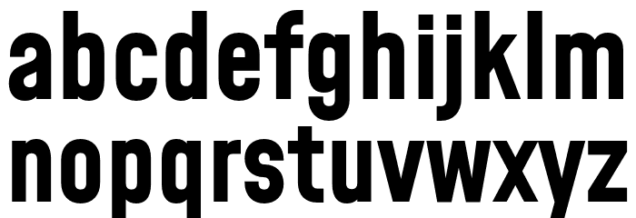 Mohave Bold Font LOWERCASE