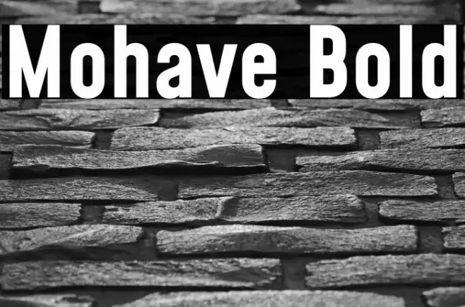 Mohave Bold Font examples