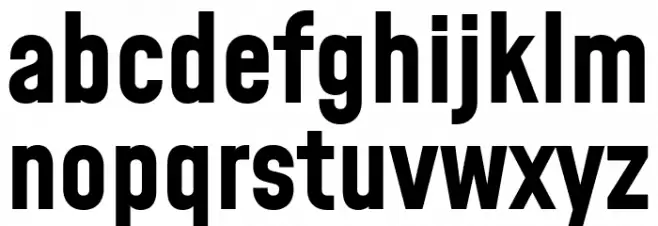 Mohave Bold फ़ॉन्ट लोअरकेस