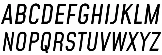 Mohave Italic خط أحرف كبيرة