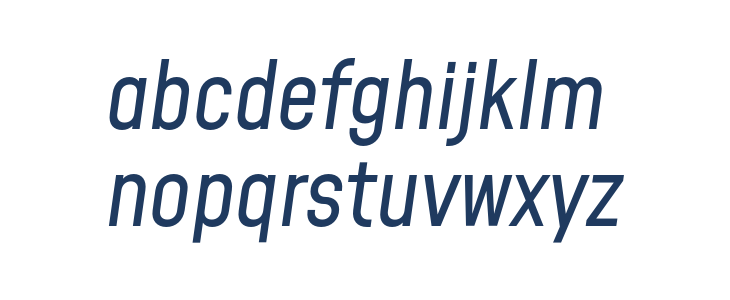 Mohave Italic Lowercase
