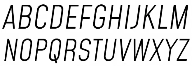 Mohave Light Italic Fonte MAIÚSCULAS