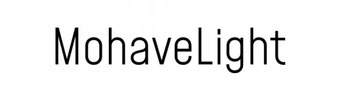 Mohave Light  Descarca Fonturi Gratis