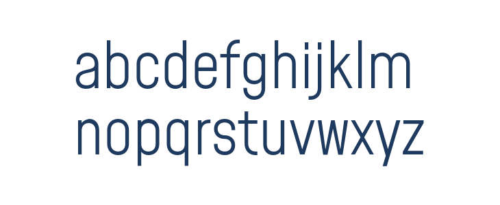 Mohave Light Lowercase