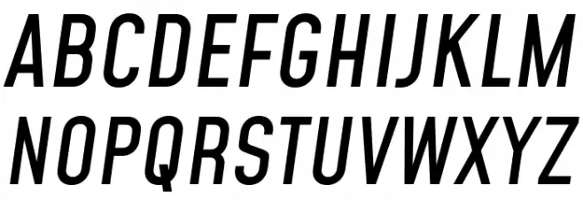 Mohave Medium Italic Fuentes MAYÚSCULAS