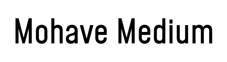 Mohave Medium Шрифта