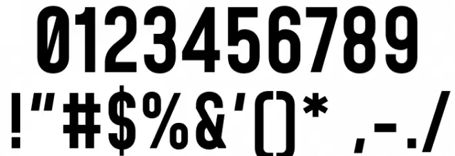 Mohave Medium Font OTHER CHARS